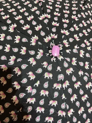 Vera Bradley Pink Elephant Umbrella Breast Cancer Awareness Rare Retired - Image 1 of 3