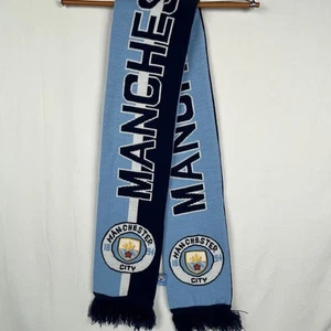 Manchester City Blau Acryl Schal gestrickt Offiziell lizenziert - Bild 1 von 7
