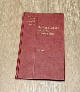 Functional Analysis and Linear Control Theory by J.R. Leigh 1980 HC / Vintage - Imagen 1 de 10