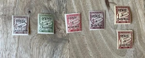 Colonie Francesi Siria 1924 Francese Surch affrancatura dovuta set completo - MH - Foto 1 di 2