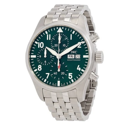 IWC Pilot Chronograph 41 Automatic Green Dial Men's Watch IW388104 - Image 1 of 4
