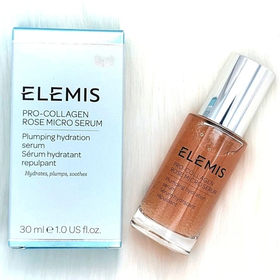 Micro suero ELEMIS Pro-Collagen Rose - 1 fl oz / 30 ml - TAMAÑO COMPLETO - NUEVO Foto 1 de 2