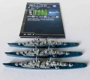 1x USS Atlanta (CL 51) Axis & Allies War at Sea Miniatures 21/64 - Bild 1 von 2