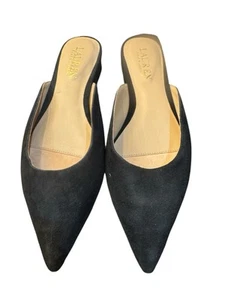 Ballerine donna Lauren RALPH LAUREN NUOVE Londyn nere scamosciate mules taglia 6 - Foto 1 di 11