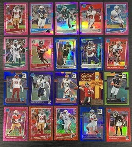 Enorme lote de 40 hologramas discoteca onda roja azul serie RC # novato clasificación óptica - Imagen 1 de 3