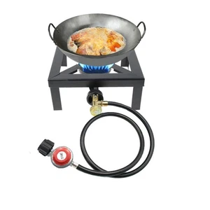Portable Single Burner Outdoor Gas Stove Propane Cooker with Adjustable 0-20P... - Picture 1 of 9
