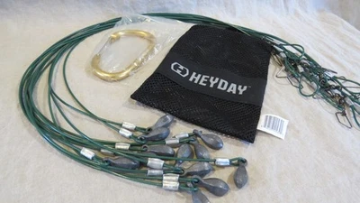 NEW Heyday 3' Texas Rigs Teardrop Green Decoy Hunting 12ct - Image 1 of 4