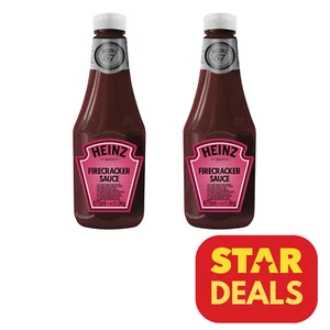 Heinz Firecracker Sauce | 2 x 875ml Bottles | fiery tomato and chilli | 06/2025 - Picture 1 of 5