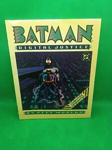 * Batman: Digital Justice paperback  * DC Comics 1990 Pepe Moreno M3
