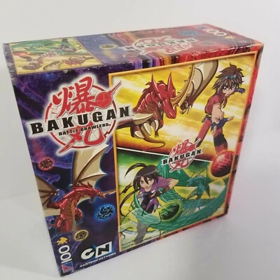 Bakugan Battle Brawlers 100 件拼图 16 X 11 英寸全新密封盒 — 第 1/4 张图片