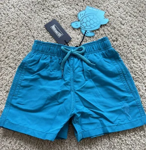 NWT AUTHENTIC VILEBREQUIN SWIM TRUNKS - WATER REACTIVE SEAHORSE - KIDS - 4 YEARS - Picture 1 of 12