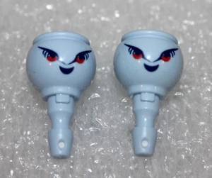 Playmobil 2x Kopf Alien Hellblau Top zustand - Picture 1 of 1