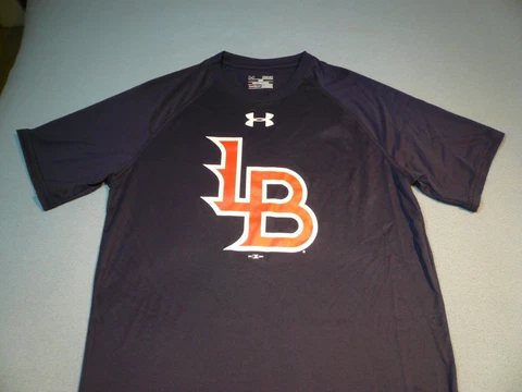 Under Armour Louisville Bats Logo Tech MEDIUM Loose Fit BRAND NEW shirt MiLB UA Cover