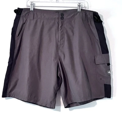 Nat Nast Swim Trunks Cargo Chino Shorts Mesh Lined Army Olive Green 40x10 - Image 1 of 4