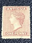 Antigua 1864 SG6 One Penny, M mint no gum, Star watermark fine stamp, rouletted