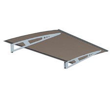 PENSILINA TETTOIA MODULABILE IN POLICARBONATO 150 X 100 SOSTEGNI IN ALLUMINIO