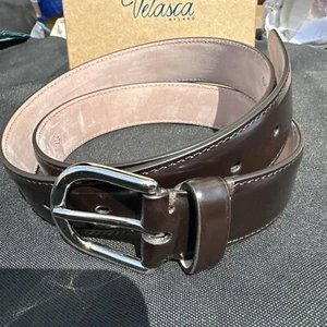 Velasca Milano Ciocch Belt in Dark Brown - 85 Calf Leather - Picture 1 of 5