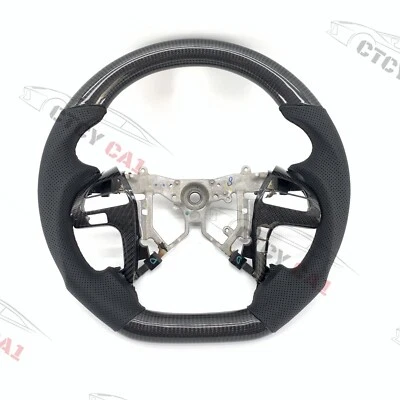 Custom Carbon Fiber Steering Wheel For Toyota Highlander 2007-2011 - Image 1 of 4