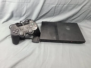 Sony PlayStation 2 SCPH-70000 Slim Konsole US und Japan System - Charcoal Black. - Bild 1 von 9
