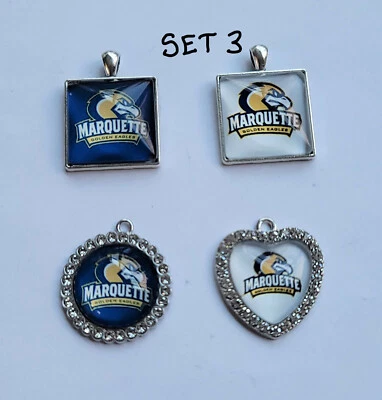 Продажа лот 3-4шт подвески Marquette университета Golden Eagles NCAA спортивные команды - Изображение 1 из 4