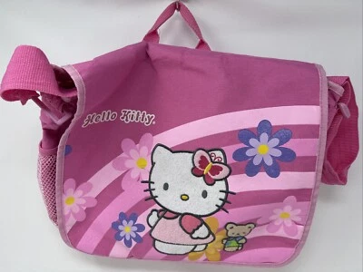 Sanrio Hello Kitty и Teddy через плечо Messenger ноутбука сумка с короткими ручками 2005 книга сумка - Изображение 1 из 4