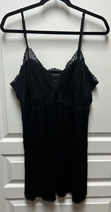 Inc International Concepts Lace-Bodice Rayon Chemise Nightgown Black Size XXL - Picture 1 of 7