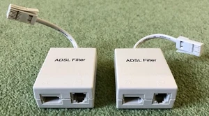 2x ADSL Microfilters (Standard UK spec) - Afbeelding 1 van 3