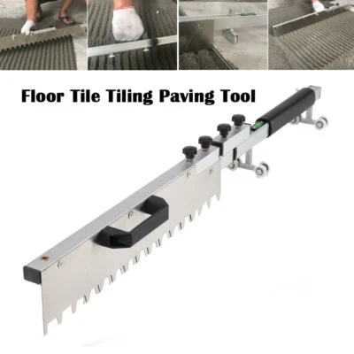 Floor Tile Tiling Paving Tool Flat Sand Screed Mortar Trowel​ Ash Folding Tool - Image 1 of 4