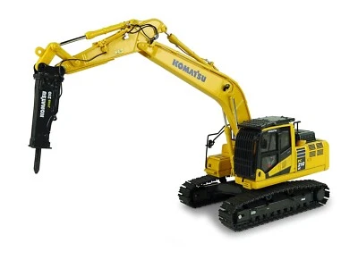 Universal Hobbies 1:50 Komatsu PC210LC-11, Hammer Drill Diecast Excavator UH8140 - Image 1 of 4
