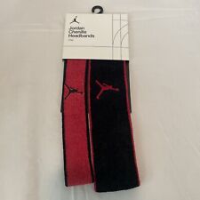 Jordan Chenille Headband Red & Black 2 Pack New