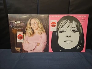 Barbra Streisand Evergreens (Baby Pink) 2LP + Release Me 2 Gray Vinyl Record NEW - Picture 1 of 7