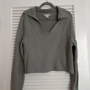 Sincerely Jules women's cropped sage green knitted sweater Sz M - Picture 1 of 6