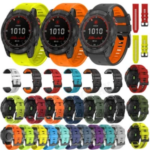 Pulsera Quickfit para Garmin Fenix 7/7X 6/6X Pro/5/5X Plus/3 965 945 correa de silicona - Imagen 1 de 180
