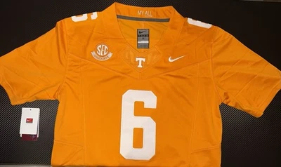 Joey Aguilar Tennessee Volunteers Vols Orange Stitched 6 All Sizes NWT