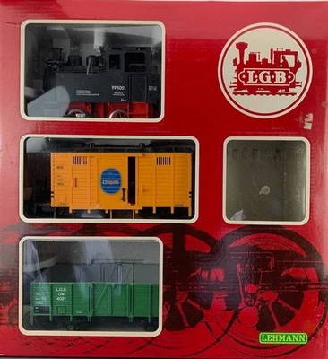 G Scale LGB Freight Set, DR #995001 Steam Locomotive & Two Cars G1024 - Image 1 of 4