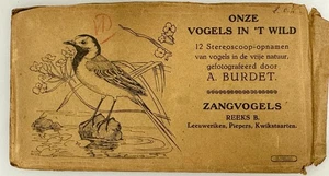 SV028_003 Stereoviews Set of 12 Collection of Our Birds by Adolphe Burdet, - Picture 1 of 3