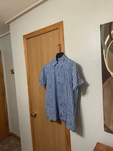 Camisa Ben Sherman Grande Multicolor con Estampado Geométrico Manga Corta Botón Delantero - Imagen 1 de 4
