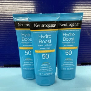 3X Neutrogena Hydro Boost Water Gel Lotion Sunscreen SPF 50 3 Oz -Exp:02-26+ - Picture 1 of 3
