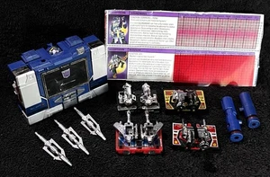 G1 1984 PRE RUB SOUNDWAVE VINTAGE • COMPLETE w/SPEC • 4 CASSETTES • TRANSFORMERS - Picture 1 of 13