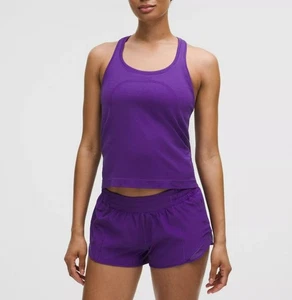 Swiftly Tech Racerback Tank Top 2.0 Waist Length Purple - Picture 1 of 3