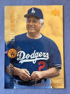 1996 Upper Deck No.479 Managerial Salute GOLD Tommy Lasorda Dodgers - Picture 1 of 2