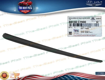 ⭐GENUINE⭐ Windshield Pillar Molding FRONT LEFT For Sonata 2015-2019 86130C1100 - Image 1 of 4