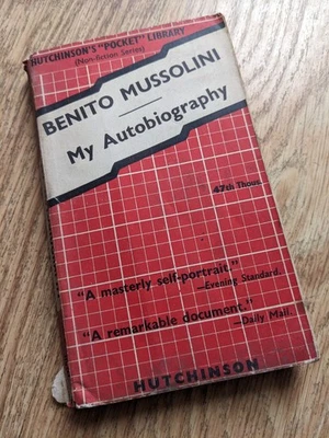 Benito Mussolini Autobiography Hutchinsons Pocket Vintage 1930s - Image 1 of 4