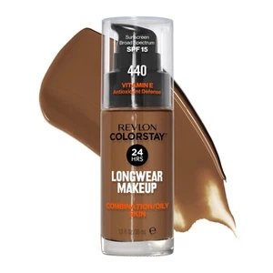 Revlon Colorstay 24 Hrs Combination/Oily Skin Foundation - 440 Mahogany - Picture 1 of 7