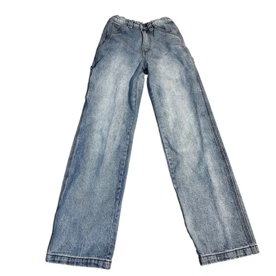 Jeans Brandy Melville lavagem leve denim perna reta tamanho P - Imagem 1 de 4