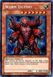 Worm Victory Secret Rare Hidden Arsenal 3 YuGiOh Card - Picture 1 of 1