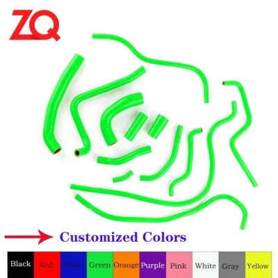 Manguera de refrigerante verde radiador silicona para Yamaha YZF R1 YZFR1 2009-2014 10 11 12 Foto 1 de 4