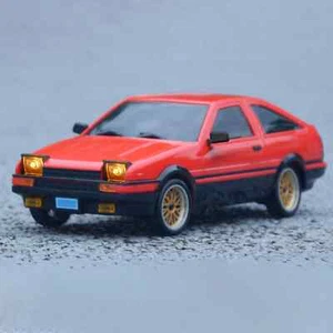 RC 1/18 DRIFT Car TOYOTA COROLLA AE86 W/ Pop Up Lights/ LED/Gyro RWD *RED* -RTR- - Picture 1 of 18