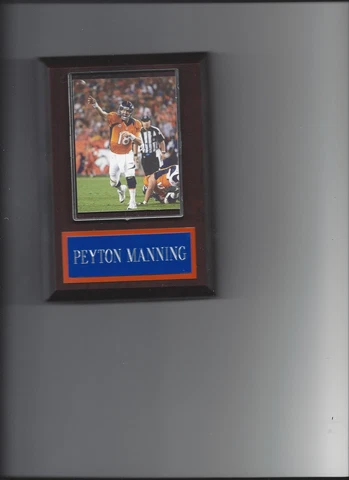 PEYTON MANNING PLAQUE DENVER BRONCOS FOOTBALL NFL Cover