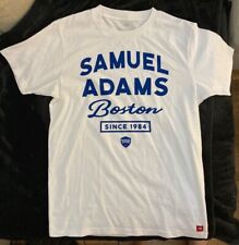 “Samuel Adams / Boston / Since 1984” in blue on white T-Shirt Men's XL